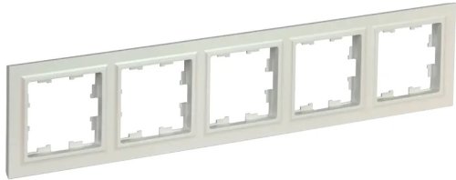 Рамка универсальная IEK Brite РУ-5-БрЖ 5-м. жемчуг  картинка